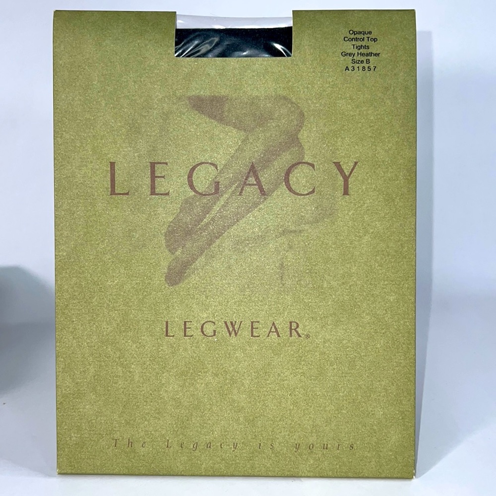QVC Legacy Legwear Opaque Control
Top Tights Grey Heather Size B A31857
NIP USA